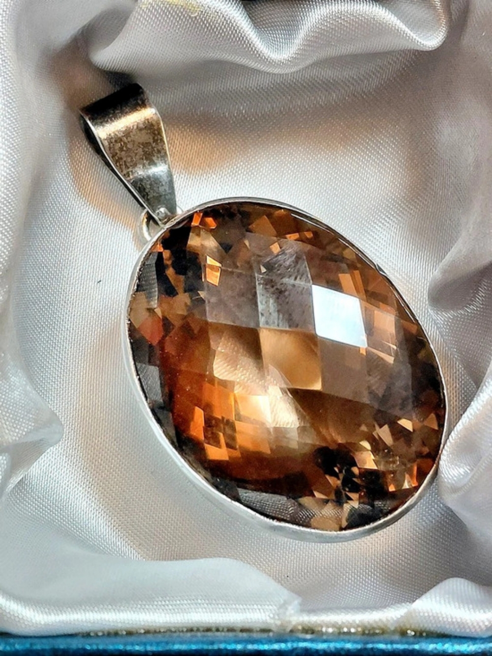 Charles Albert Fine Sterling Silver Smoky Quartz Pendant